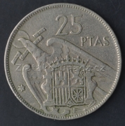 Španělsko - 25 pesetas 1957 (57)