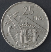Španělsko - 25 pesetas 1957 (74)