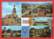 Šumperk - Vlastivědný ústav, Gottwaldovo náměstí, nákupní středisko, radnice