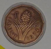 Svazijsko - 1 cents 1974
