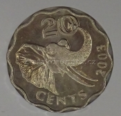 Svazijsko - 20 cents 2003