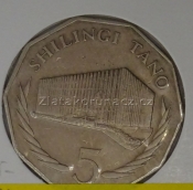 Tanzánie - 5 schillingi 1976