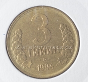 Uzbekistán - 3 tiyin 1994
