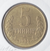 Uzbekistán - 5 tiyin 1994