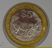 Zimbabwe - 5 dollar 2002